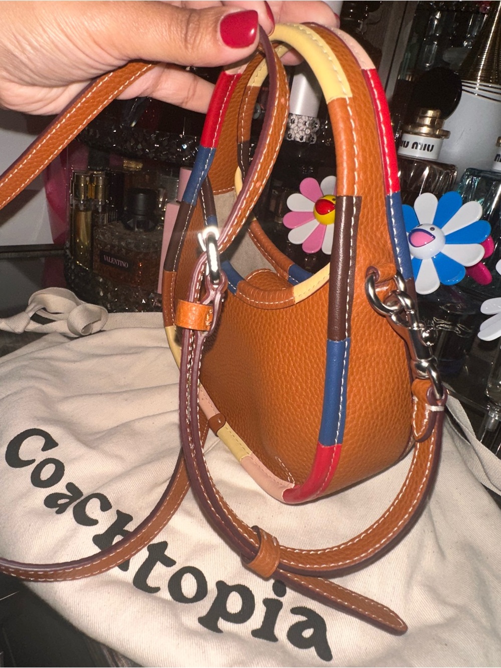 COACHTOPIA MINI ERGO BAG WITH CROSSBODY STRAP, Burnished Amber Multi- Sold Out - Picture 13 of 17